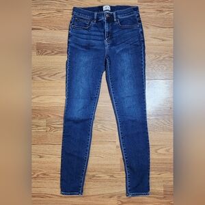 J Crew Jeans Medium Wash Stretch Skinny High Rise Size 29 Tall